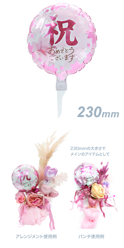 メモリーズギフト230mm　祝サクラおめでとうございます（Fシール付） KIS27517