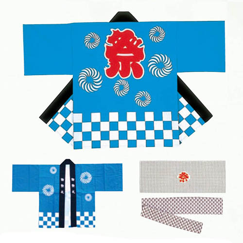 布製お祭りはっぴ大人用(大)　大人用Ｃ柄特大人（Ｍ） JNSEV61875